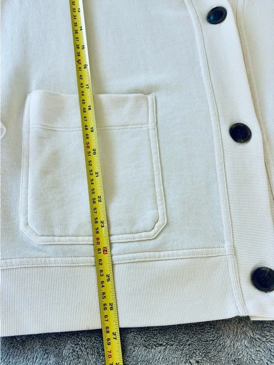 Vince Cream V-Neck Button Front Cardigan - Picture 8 of 8